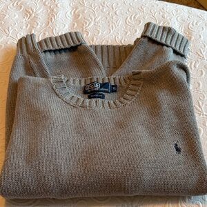 Polo by Ralph Lauren Men's Gray Crewneck Sweater 100% Cotton